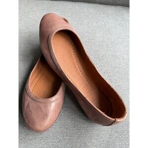 Frye Carson Leather Ballet Flat Women's 9.5 Woodrose
